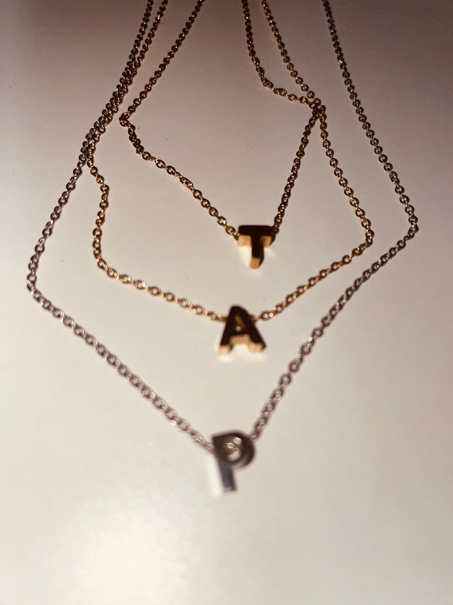 Small Letter necklaces